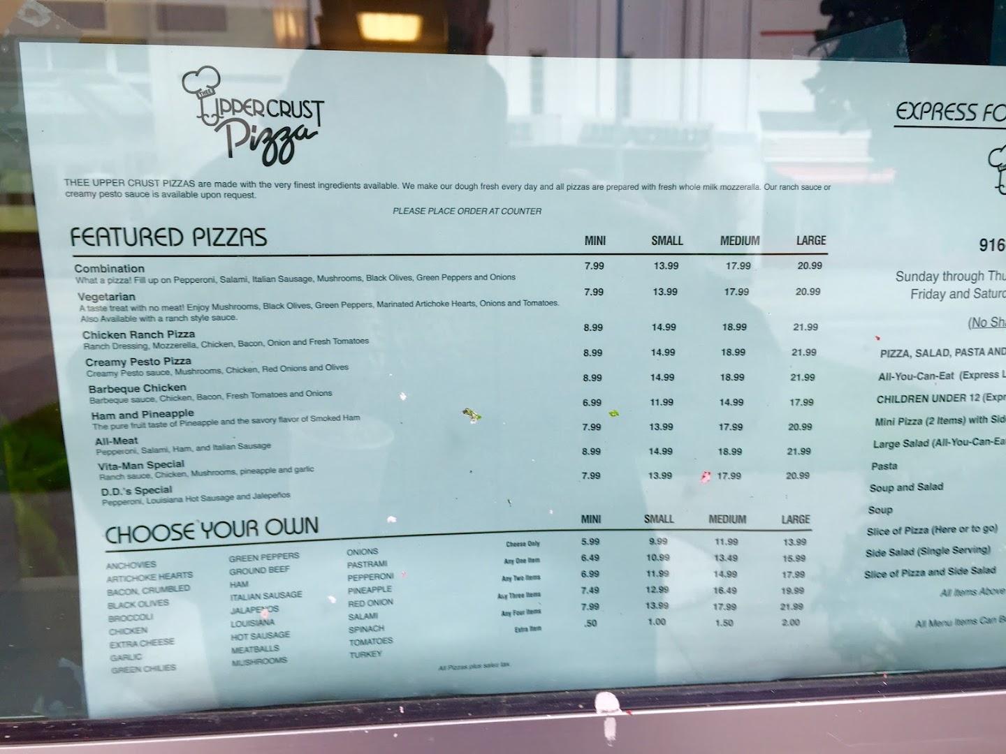 Thee Upper Crust Pizza